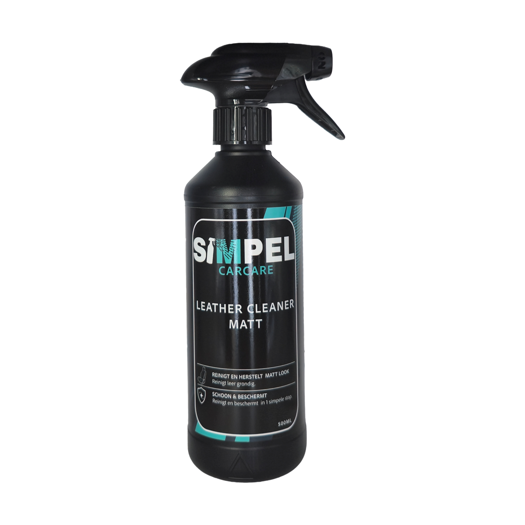 simpel Leather cleaner matt leer reiniger voor de auto met matte afwerking